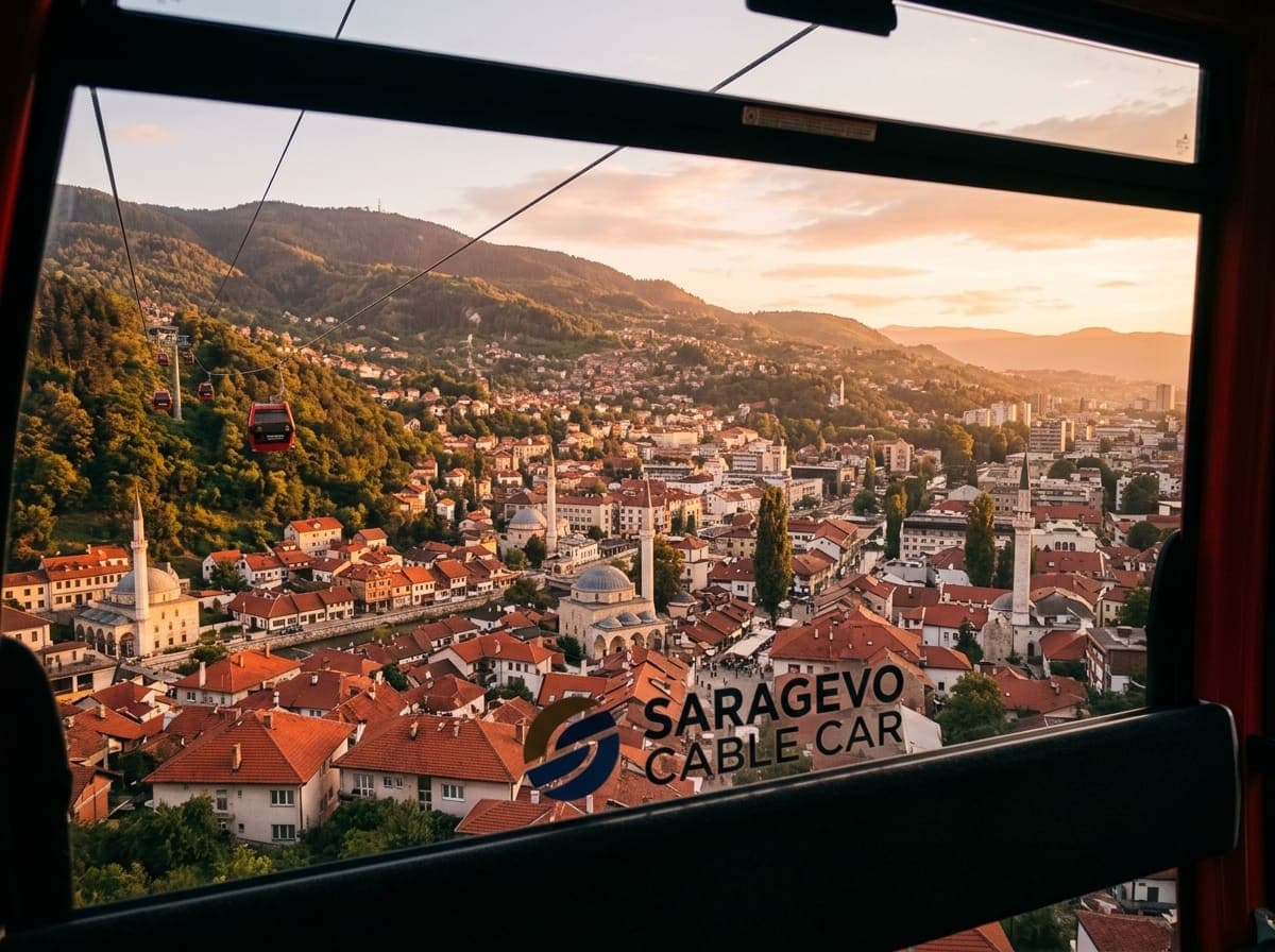 Sarajevo from the Trebević cable car