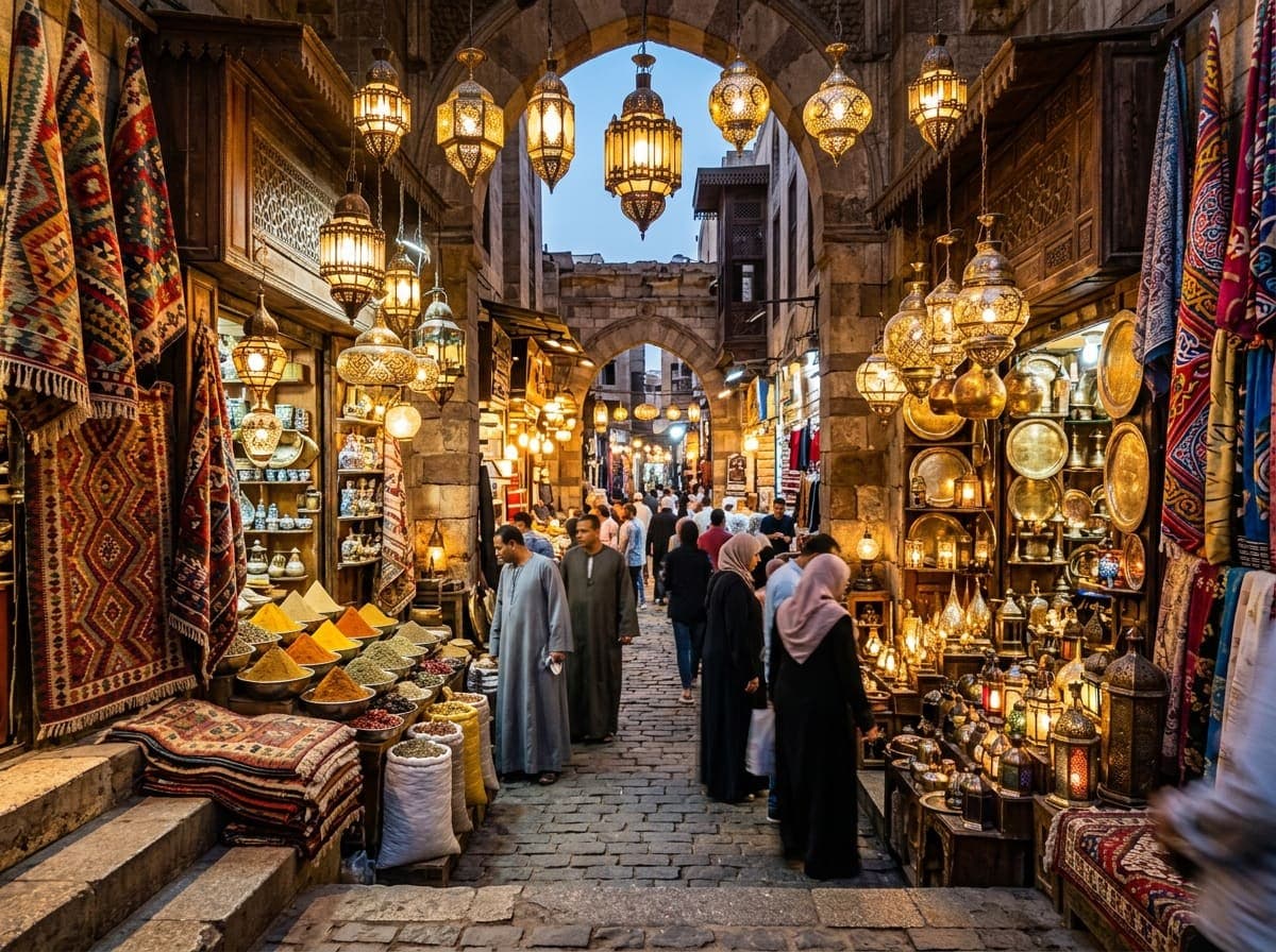 Khan el-Khalili bazaar lanterns