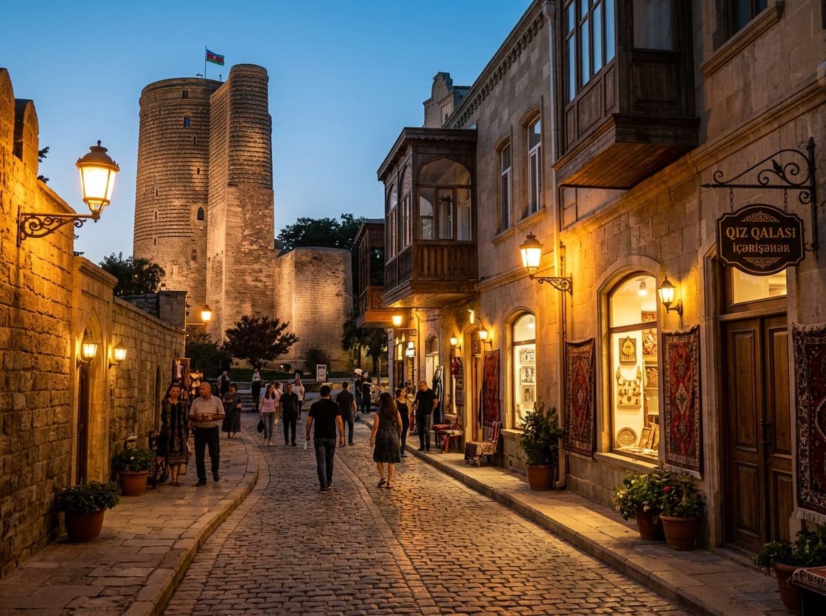 Maiden Tower in Baku's old city
