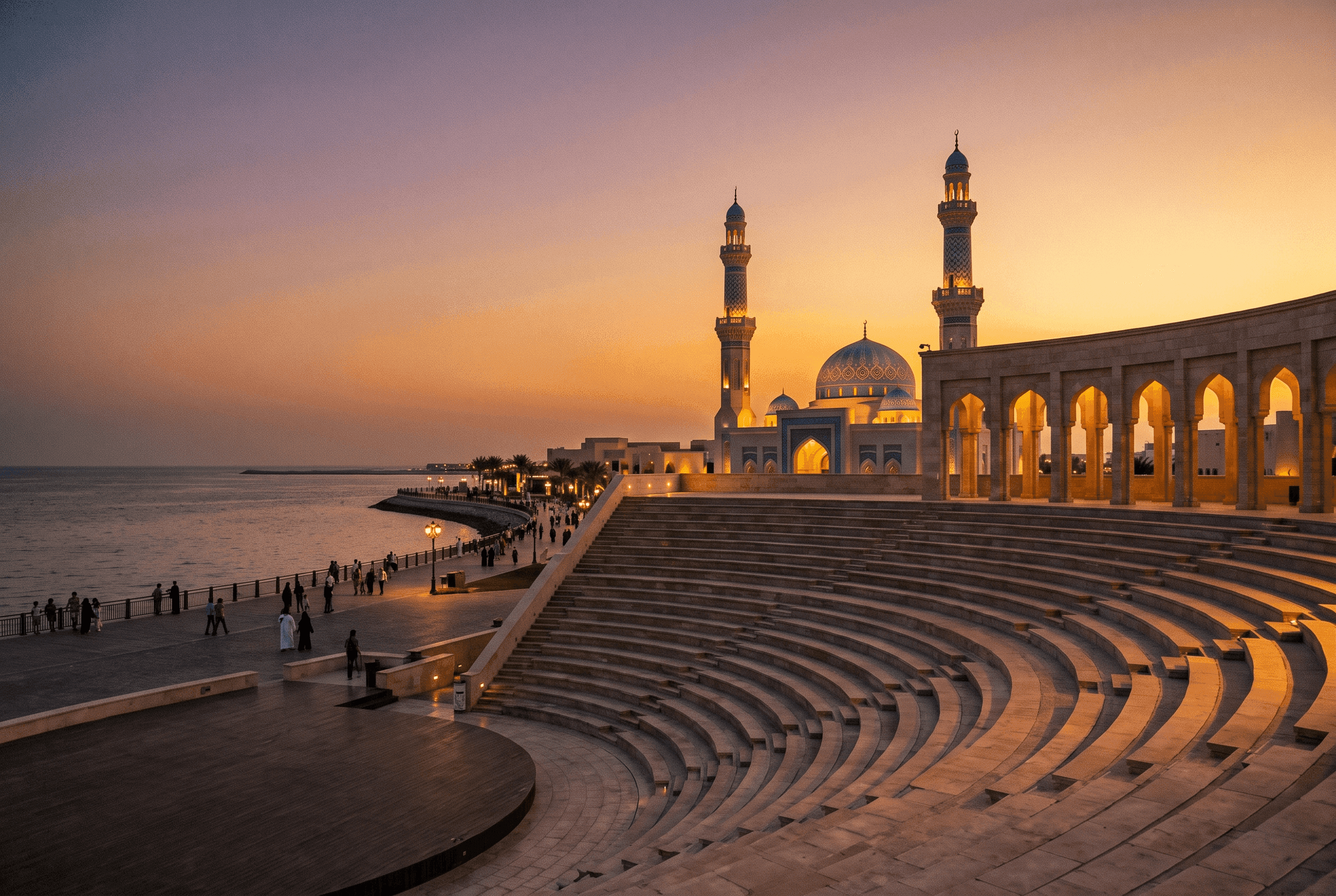 Katara Cultural Village amphitheatre and mosque